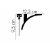 Garnižová krycia lišta MARDOM QL011 / 9,5 cm